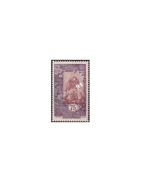 COTE DES SOMALIS n° 131 charnière, timbre colonies françaises