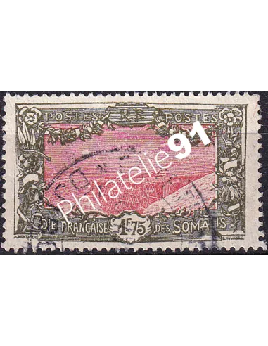 COTE DES SOMALIS n° 135A oblitéré, timbre colonies françaises