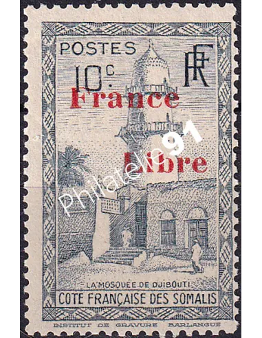 COTE DES SOMALIS n° 208, timbre colonies françaises
