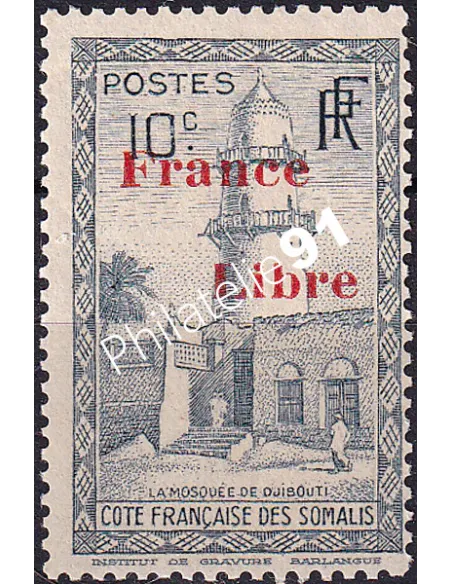 COTE DES SOMALIS n° 208, timbre colonies françaises
