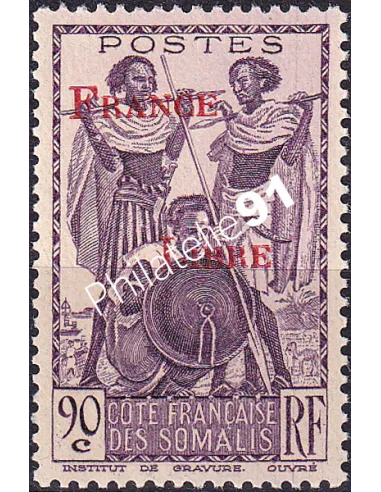 COTE DES SOMALIS n° 220, timbre colonies françaises