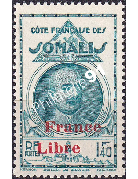 Côte des Somalis, n° 222 charnière, timbre colonies françaises