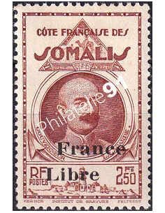 COTE DES SOMALIS n° 228 charnière, timbre colonies françaises