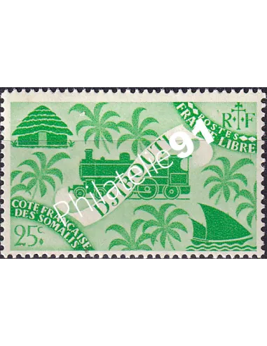 COTE DES SOMALIS n° 236, timbre colonies françaises