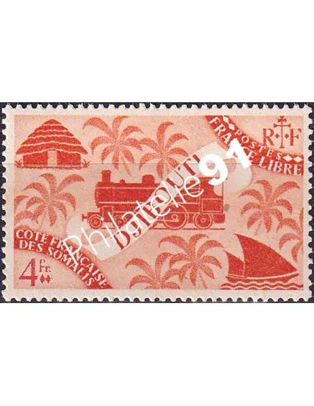 COTE DES SOMALIS n° 244 charnière, timbre colonies françaises