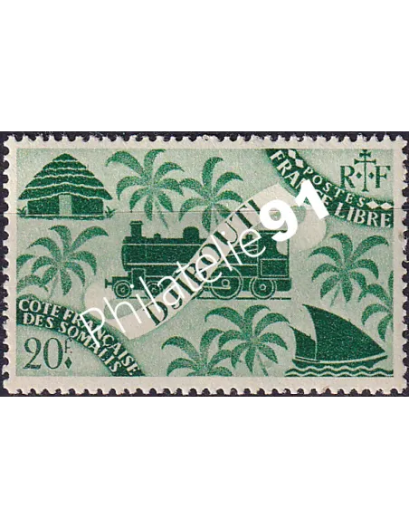 COTE DES SOMALIS n° 247 charnière, timbre colonies françaises
