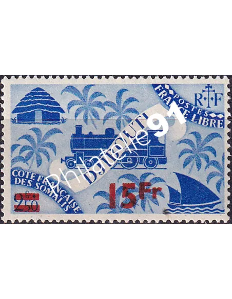 COTE DES SOMALIS n° 261, timbre colonies françaises