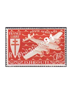 COTE DES SOMALIS, PA n° 1, timbre colonies françaises