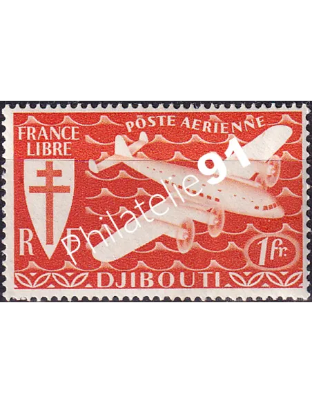 COTE DES SOMALIS, PA n° 1, timbre colonies françaises