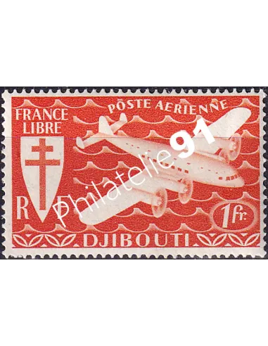 COTE DES SOMALIS, PA n° 1 charnière, timbre colonies françaises