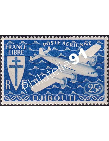 COTE DES SOMALIS, PA n° 5, timbre colonies françaises