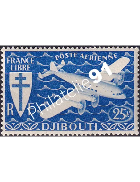 COTE DES SOMALIS, PA n° 5, timbre colonies françaises