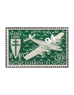COTE DES SOMALIS, PA n° 6, timbre colonies françaises