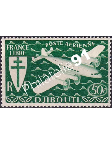 COTE DES SOMALIS, PA n° 6, timbre colonies françaises