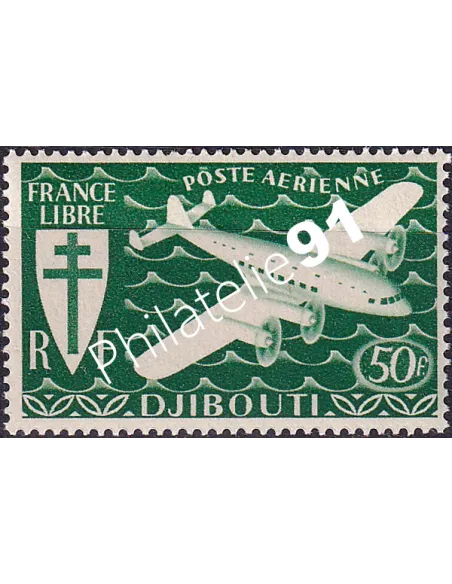 COTE DES SOMALIS, PA n° 6, timbre colonies françaises