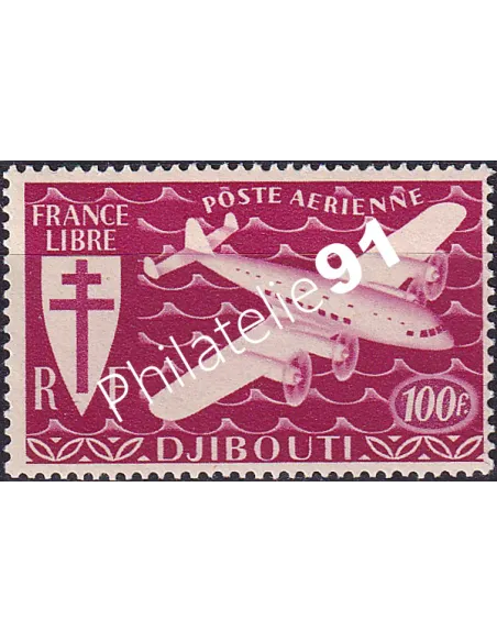 COTE DES SOMALIS, PA n° 7, timbre colonies françaises