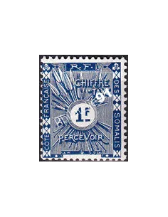 COTE DES SOMALIS, Taxe n° 8 charnière, timbre colonies françaises