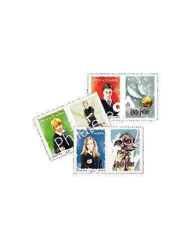 Timbres autoadhésifs n° 4024A à 4026A - Fête du timbre. Harry Potter