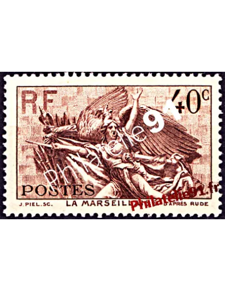 Timbre n° 315, Claude Rouget de Lisle, collection timbres France