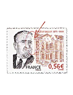 Timbre autoadhésif n° 369a - Eugène Vaillé. Variété.