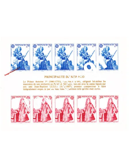 Timbres de MONACO - BF n° 30 - EUROPA - Année de la Musique
