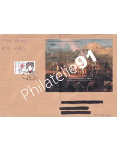 REP TCHEQUE, enveloppe oblitérée pour la France, lettres Europe