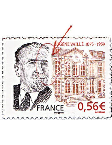 Timbre autoadhésif n° 369a - Eugène Vaillé. Variété.