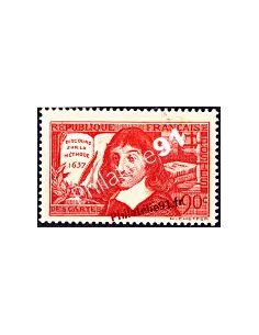 Timbre de France n° 341 - René Descartes, Discours sur la méthode