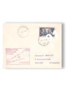 France, Enveloppe 1er vol France-Finlande sans surtaxe, lettres France