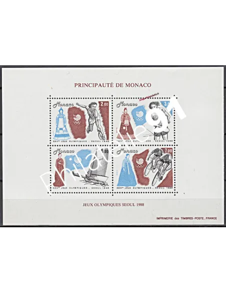 MONACO - BF n° 42** - Jeux olympiques d'été - Séoul