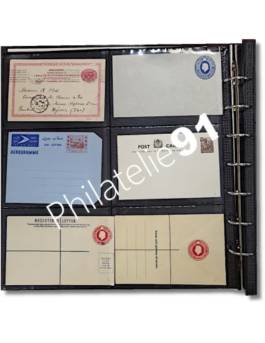 Collection d'entiers postaux tous pays, lettres monde