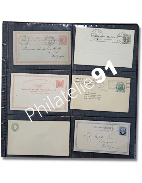 Collection d'entiers postaux tous pays, lettres monde
