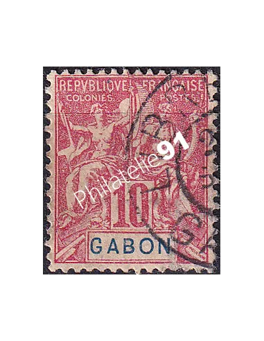 Gabon, n° 20 oblitéré, collection timbres Colonies