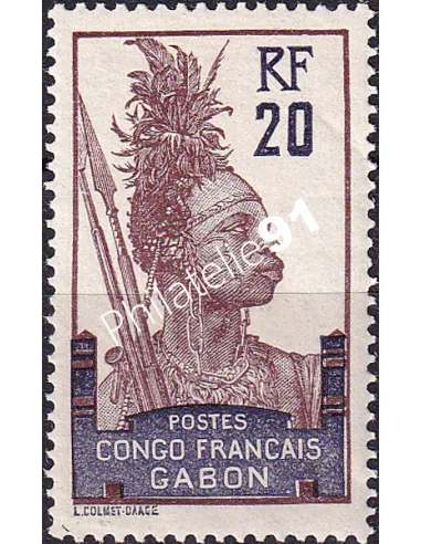Gabon, n° 38, collection timbres Colonies