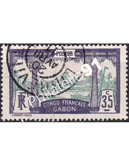 Gabon, n° 41 oblitéré, collection timbres Colonies