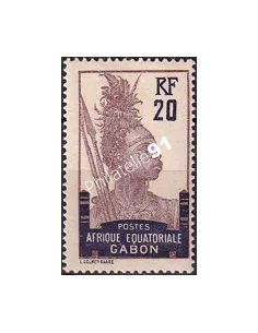 Gabon, n° 55 charnière, collection timbres Colonies