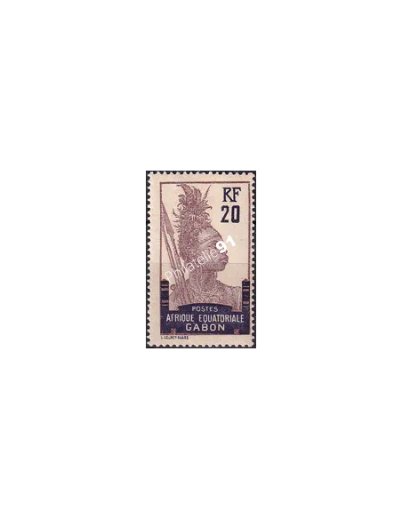 Gabon, n° 55 charnière, collection timbres Colonies