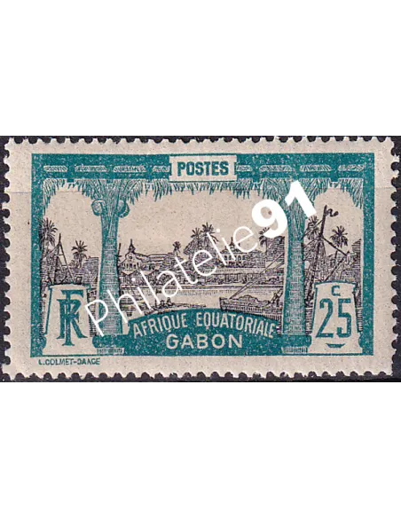 Gabon, n° 56 charnière, collection timbres Colonies