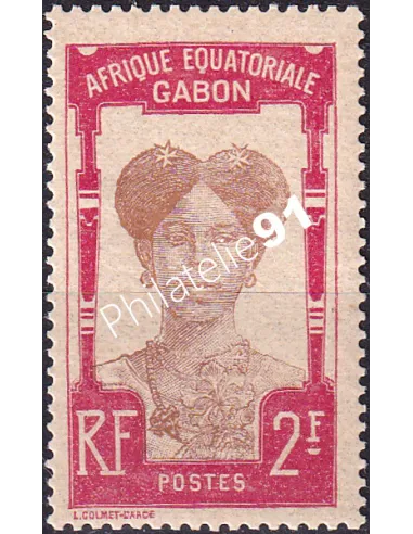Gabon, n° 64 charnière, collection timbres Colonies