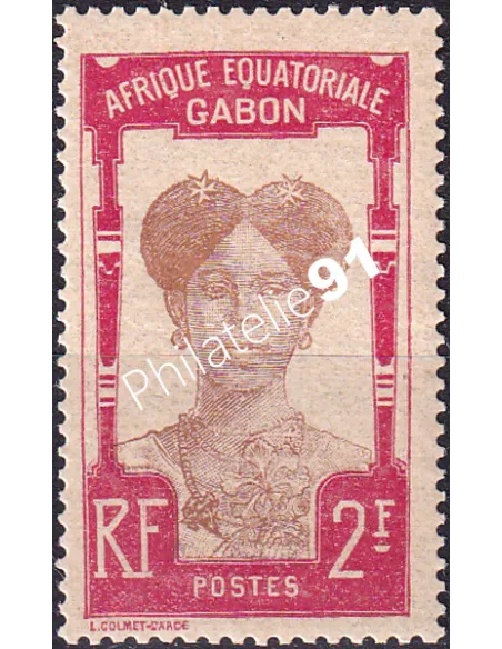 Gabon, n° 64 charnière, collection timbres Colonies