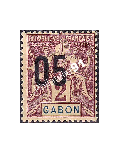 Gabon, n° 66 charnière, collection timbres Colonies