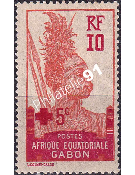 Gabon, n° 81 charnière, collection timbres Colonies