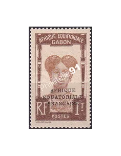 Gabon, n° 105 charnière, collection timbres Colonies