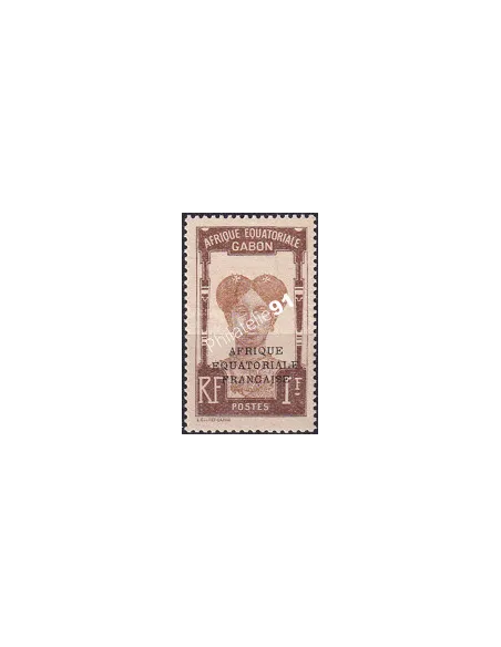 Gabon, n° 105 charnière, collection timbres Colonies