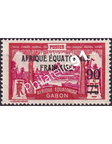 Gabon, n° 110 charnière, collection timbres Colonies