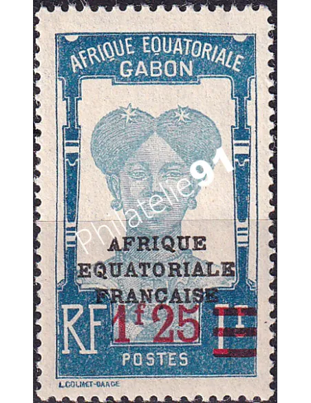 Gabon, n° 111, collection timbres Colonies