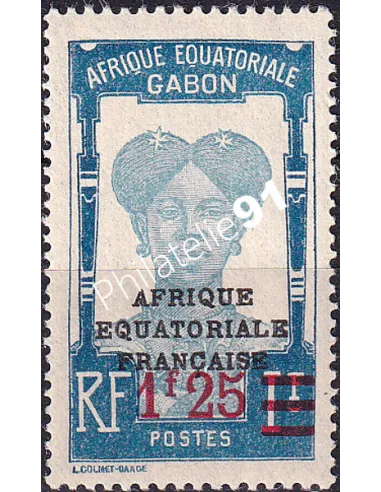 Gabon, n° 111 charnière, collection timbres Colonies
