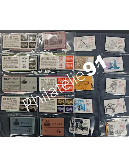 Grande - Bretagne - Lot de 40 carnets petit format -  (LOT-250418-2)