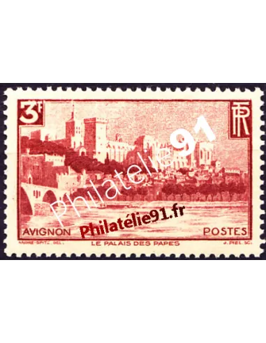 Timbre de France n° 391, Avignon, collection de timbres de France