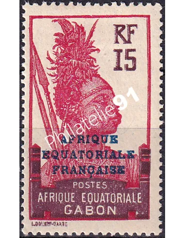 Gabon, n° 116 charnière, collection timbres Colonies